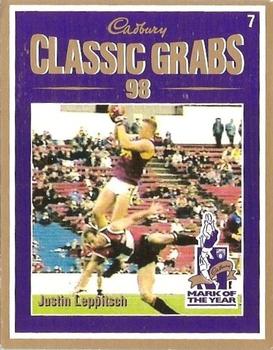 1999 Cadbury Classic Grabs 98 #7 Justin Leppitsch Front
